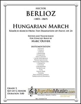 Hungarian March Concert Band sheet music cover